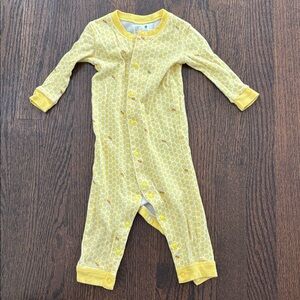 Uniqlo Yellow Baby Bee Snap Onesie